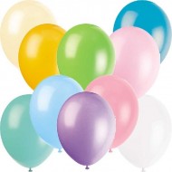 Pastel & Bright Assorted Balloons Latex Balloons x10